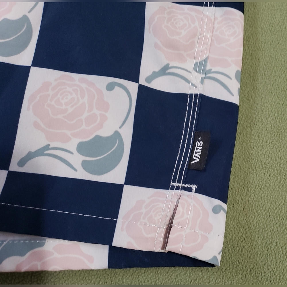 Vans Checkerboard Roses Swim Trunks - Picture 2 of 11